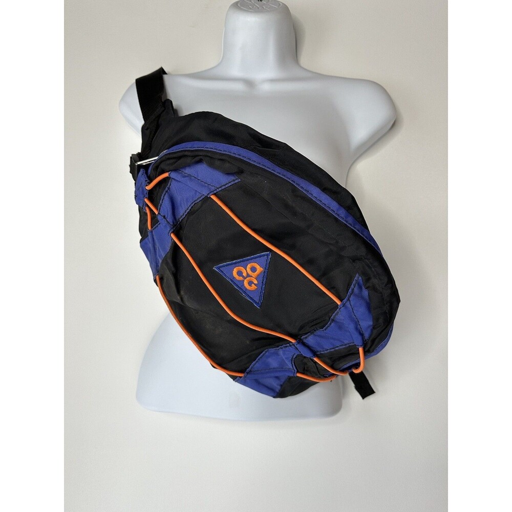 Vintage Nike ACG Waist Pack Large Fanny Crossbody Blue/Black/Orange